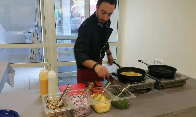 עמדת חביתות + וופל בלגי